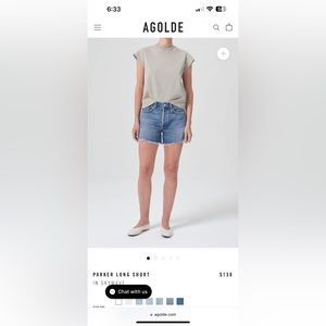 Agolde Parker Long Shorts